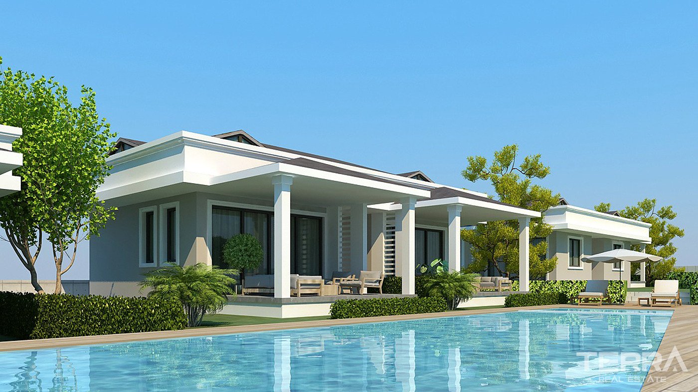 Stylish 3+1 Twin Villas for Sale in a Tranquil Area of Kemer