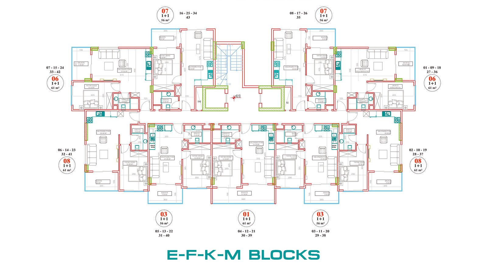 Exclusive Complex Near the Beach in Alanya with Swim Up Apartments - 101835