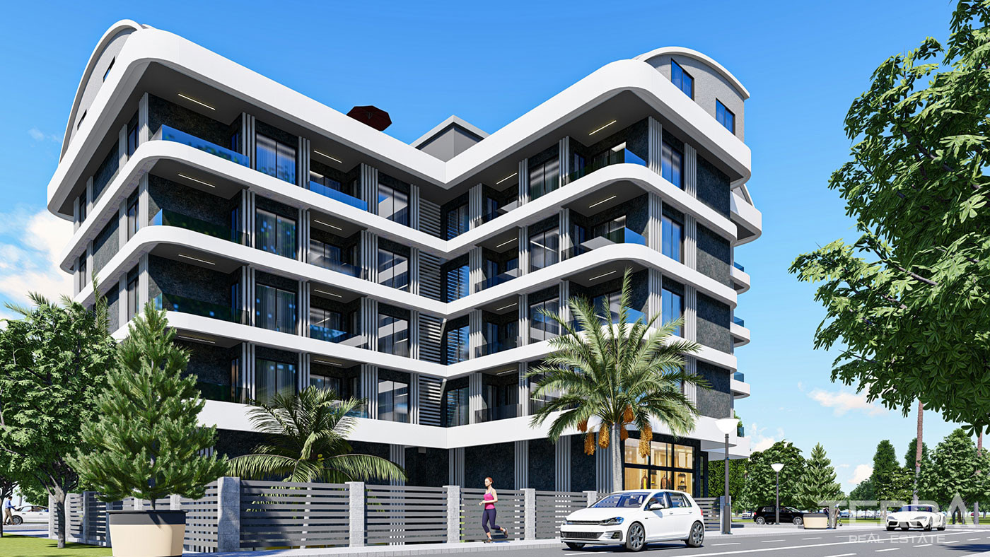 Low Rise Complex of Luxury Flats Near the Daily Amenities in Gazipaşa