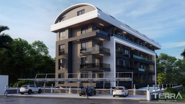 New Marla Aqua Garden Apartments with Sea View in Payallar, Alanya