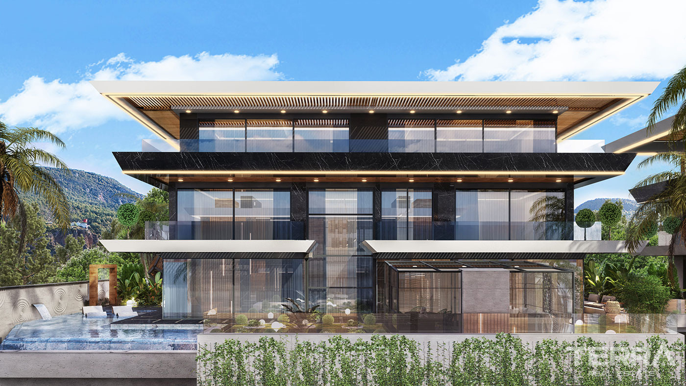 Luxury Villas with Private Pools in Alanya, Oba - 96145