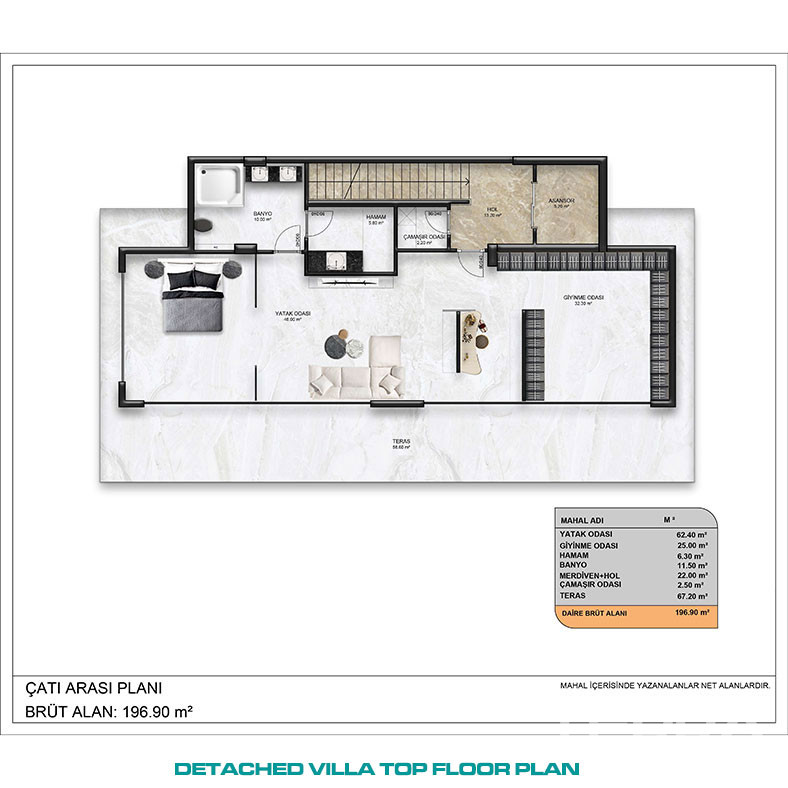 Luxury Villas with Private Pools in Alanya, Oba - 96148