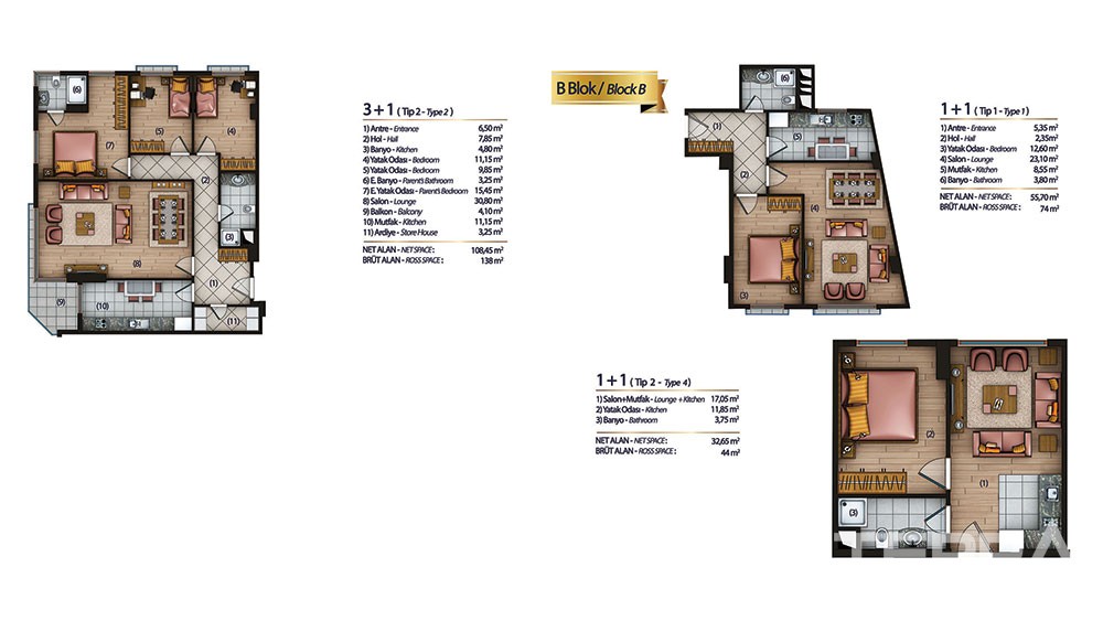 Affordable luxury apartments in Eyup, Istanbul - 3395