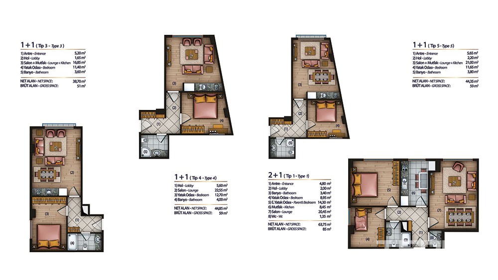 Affordable luxury apartments in Eyup, Istanbul - 3400