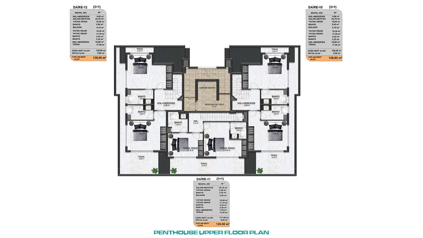 Luxury Designed Oba Apartments Close to Alanya Center - 81803