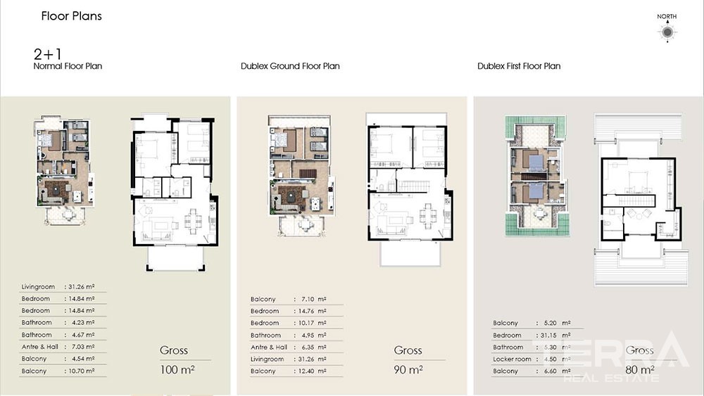 The Hill Side luxury apartments for sale in Side - 3427