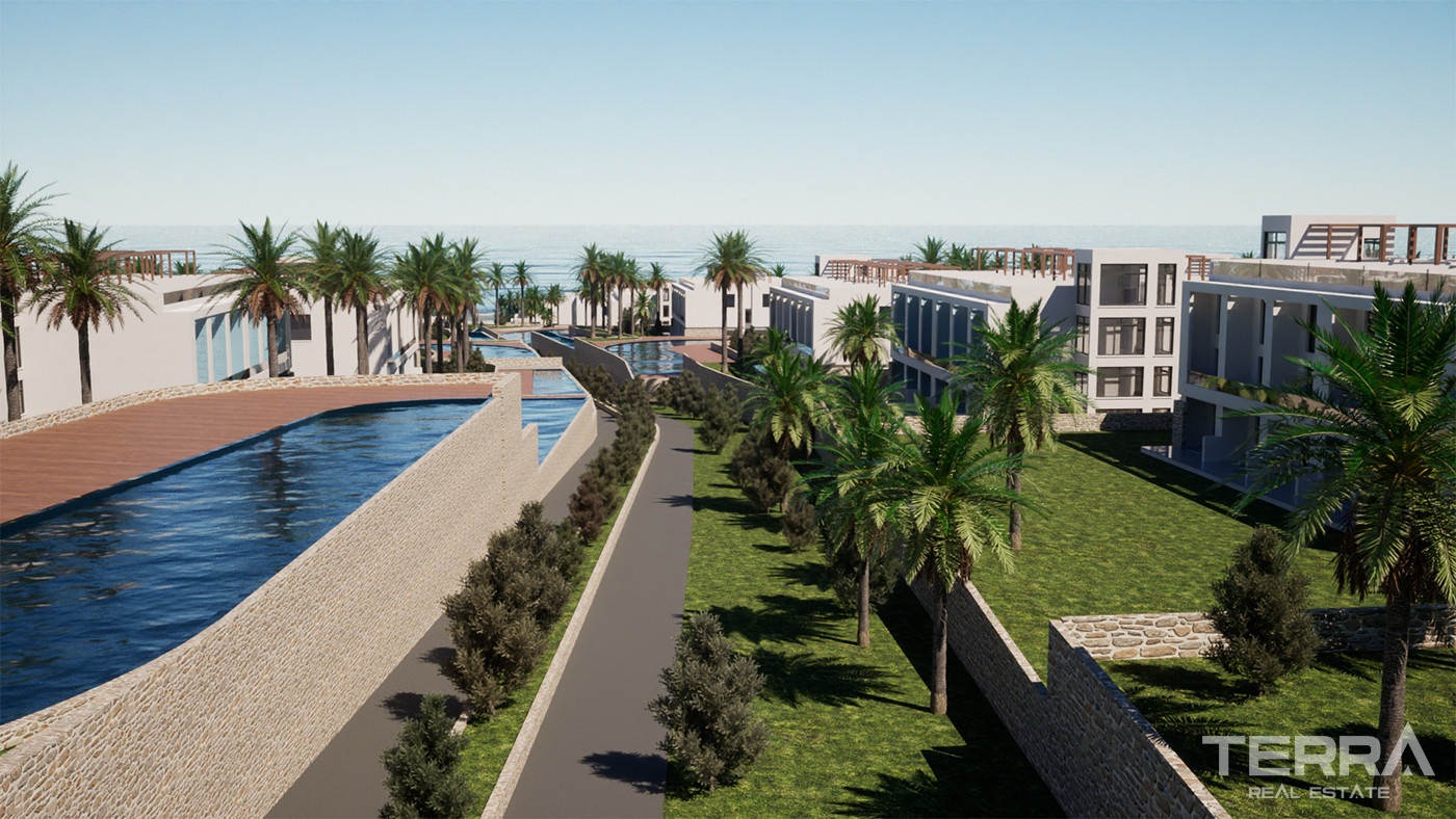 Sea and Mountain View Famagusta Flats in a Tranquil Area of Tatlısu
