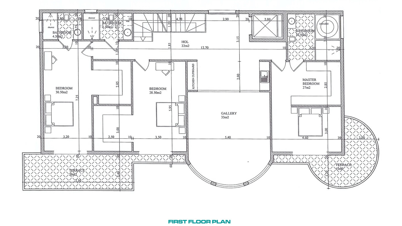 4+2 Furnished Villa with Underfloor Heating and Sea Views in Alanya - 82396