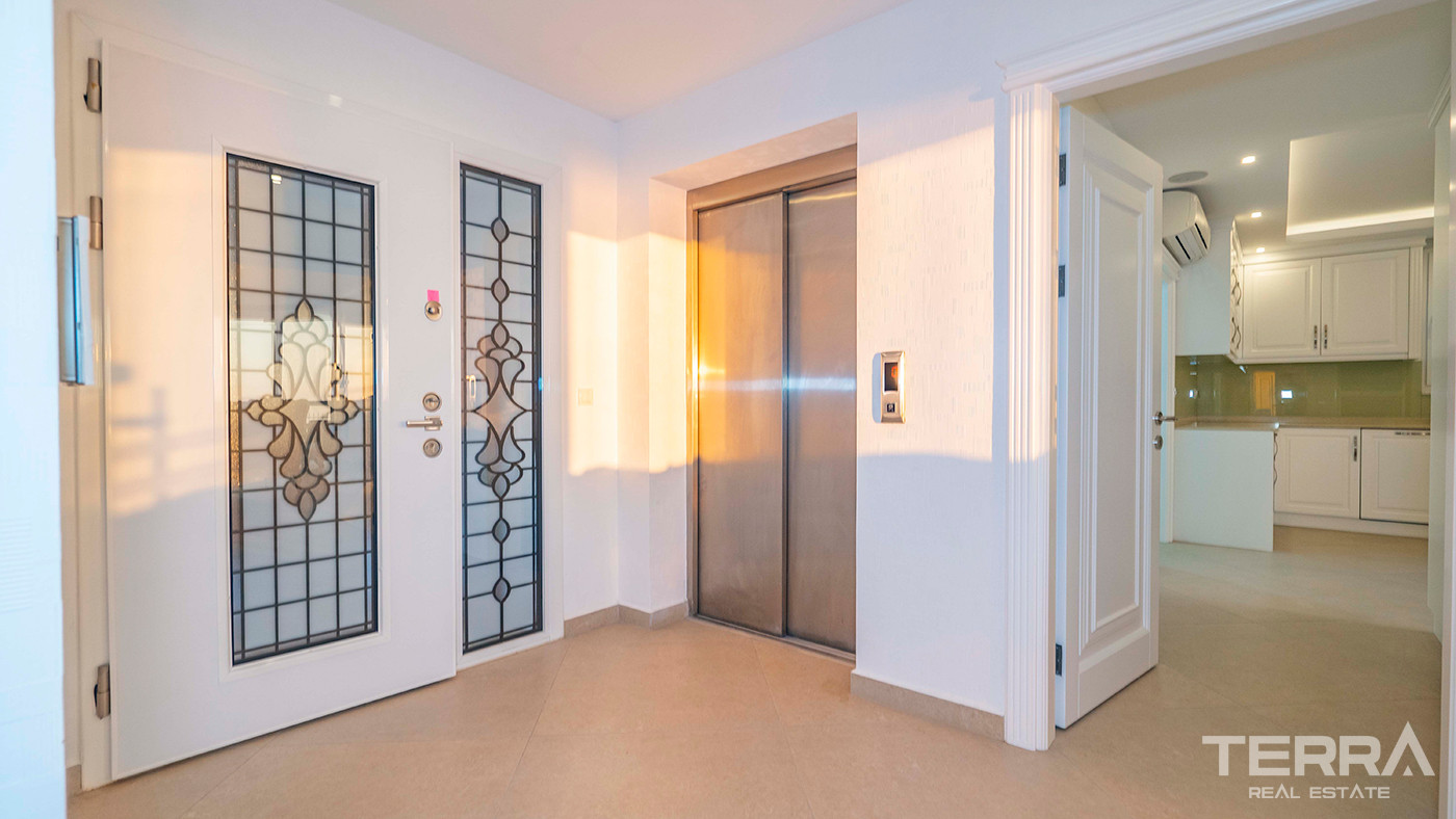 4+2 Furnished Villa with Underfloor Heating and Sea Views in Alanya - 82417
