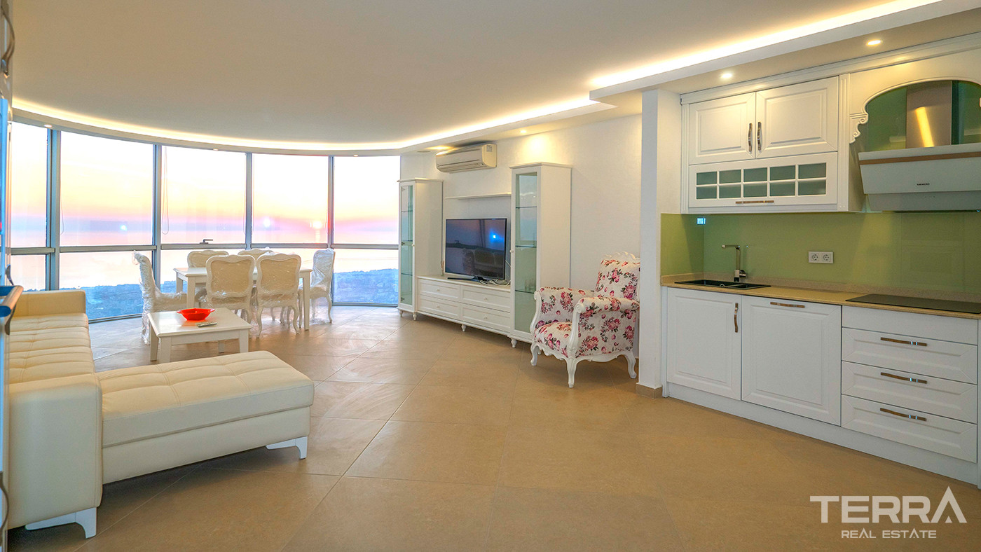 4+2 Furnished Villa with Underfloor Heating and Sea Views in Alanya - 82428