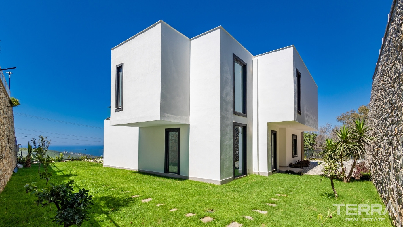 Exclusive 4+1 Detached Villa with Sea View in Kargıcak, Alanya - 100510