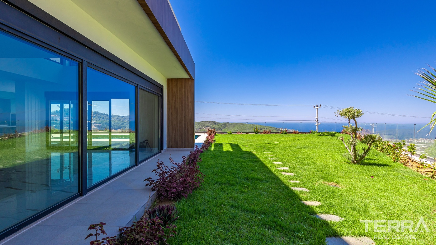 Exclusive 4+1 Detached Villa with Sea View in Kargıcak, Alanya - 100515
