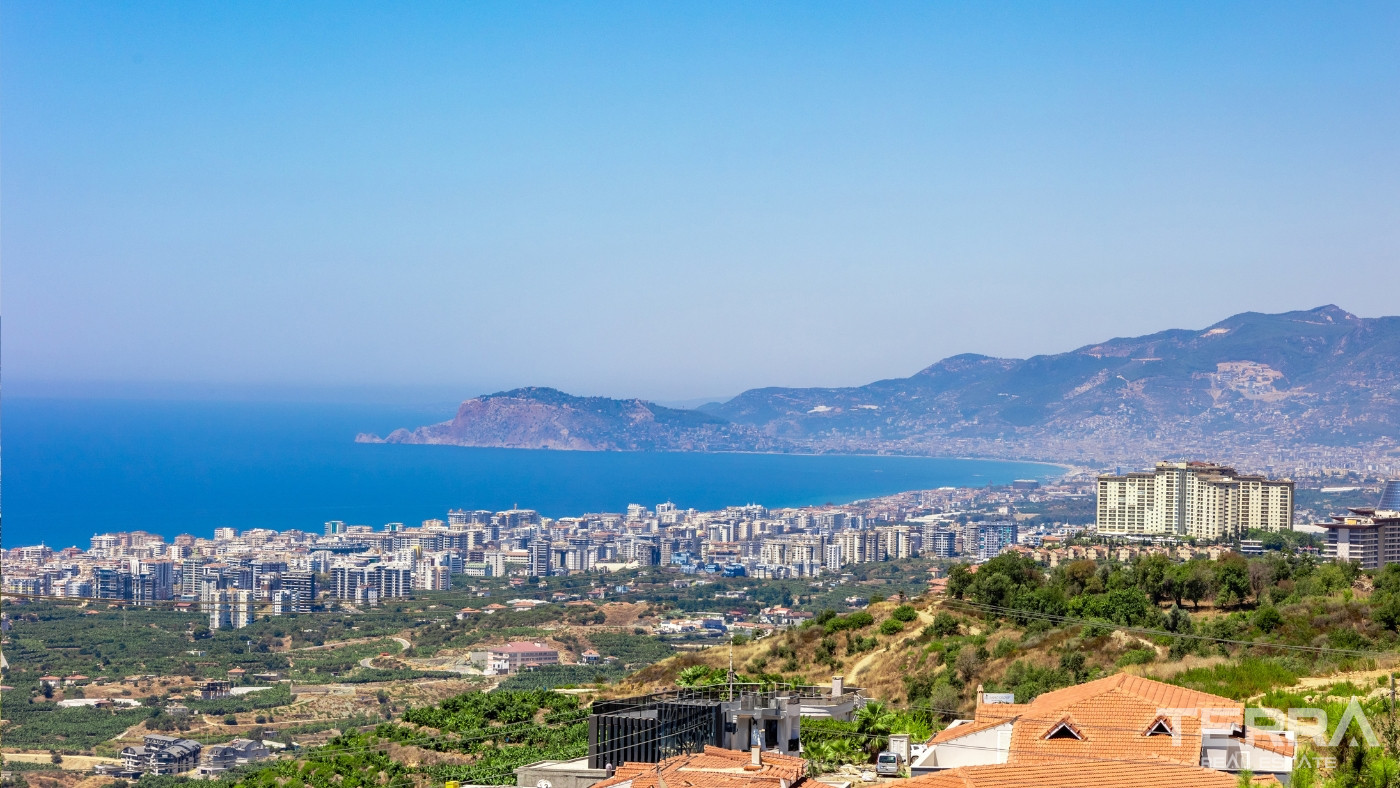 Exclusive 4+1 Detached Villa with Sea View in Kargıcak, Alanya - 100517