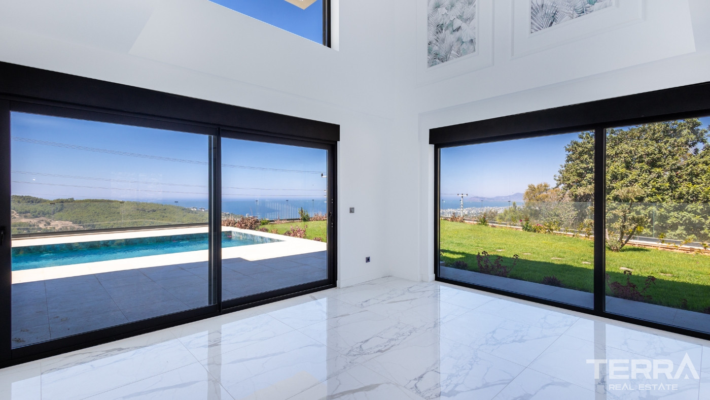 Exclusive 4+1 Detached Villa with Sea View in Kargıcak, Alanya - 100519