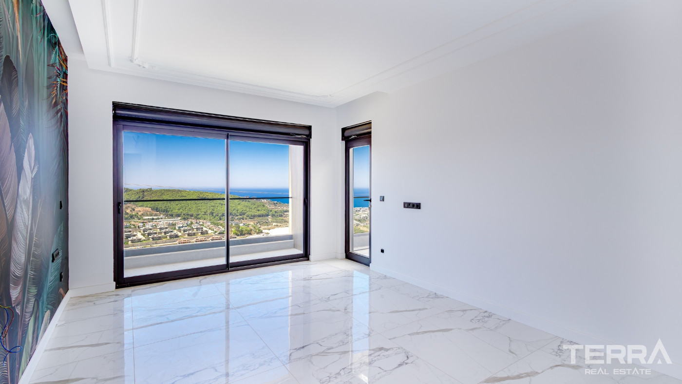 Exclusive 4+1 Detached Villa with Sea View in Kargıcak, Alanya - 100532