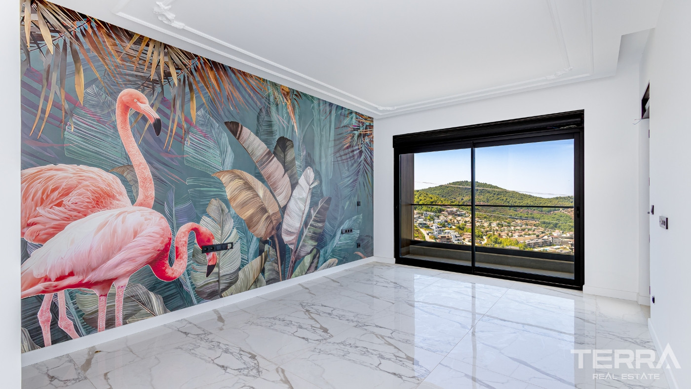 Exclusive 4+1 Detached Villa with Sea View in Kargıcak, Alanya - 100534