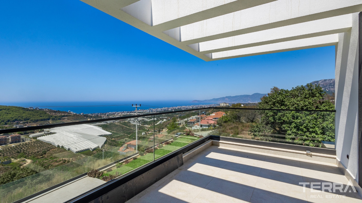 Exclusive 4+1 Detached Villa with Sea View in Kargıcak, Alanya - 100535