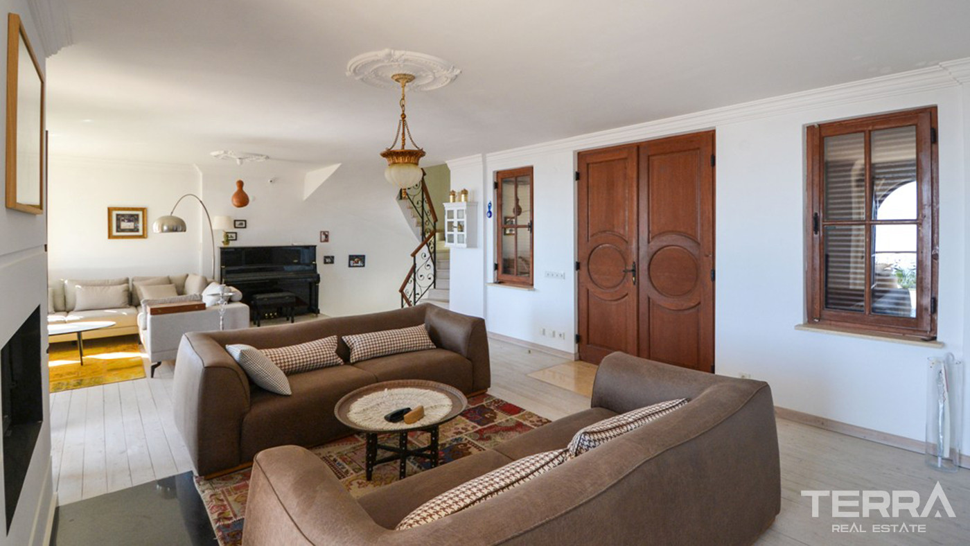 Furnished Sea View Villa in Alanya, Suitable For Citizenship - 82826