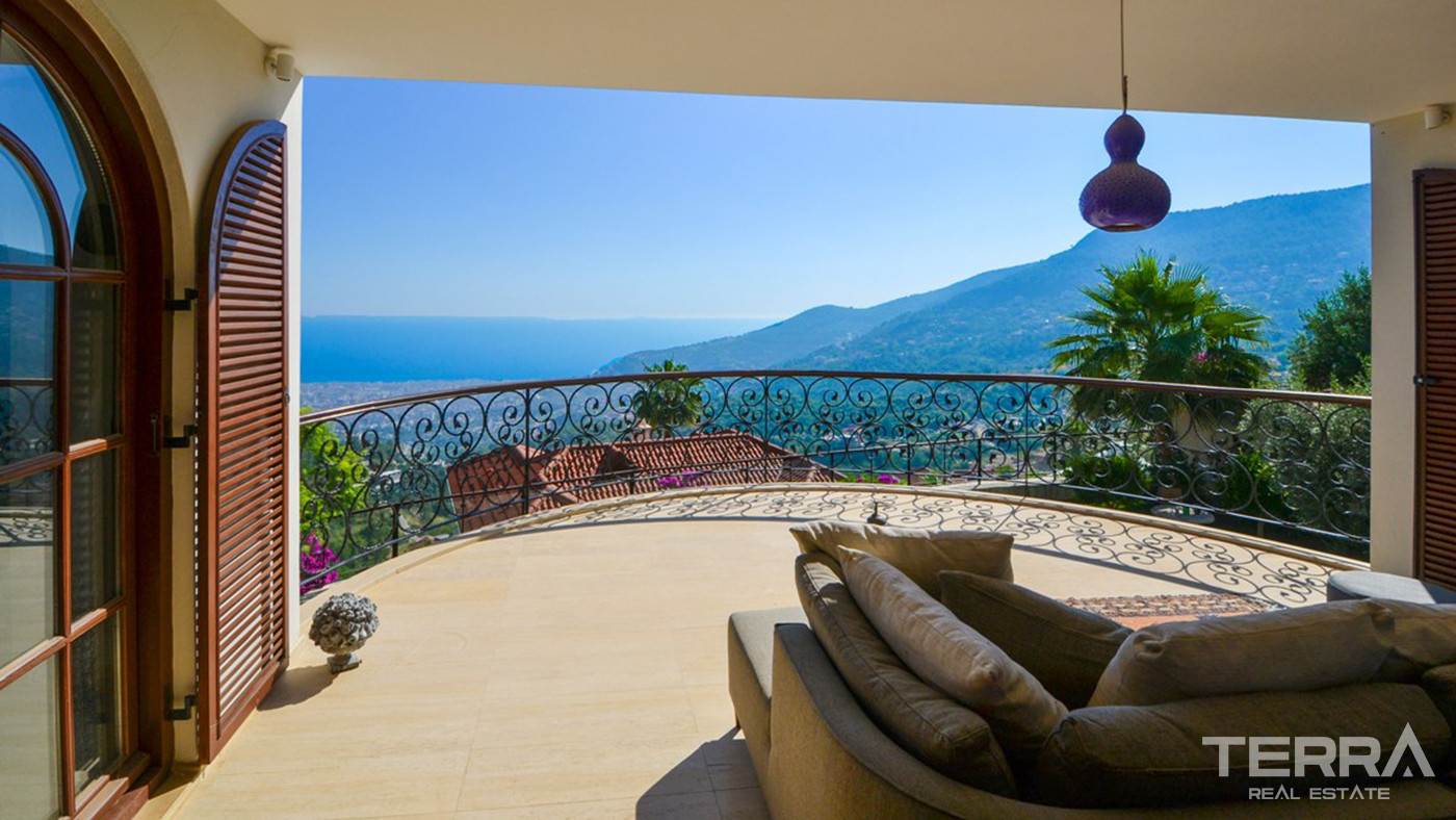 Furnished Sea View Villa in Alanya, Suitable For Citizenship - 82827