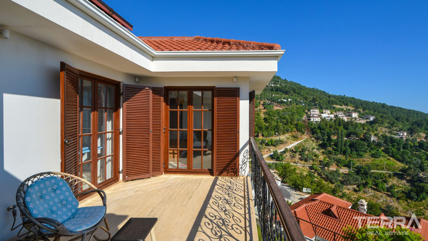 Furnished Sea View Villa in Alanya, Suitable For Citizenship - 82833