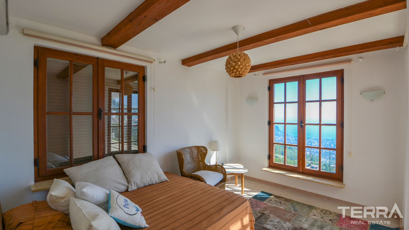Furnished Sea View Villa in Alanya, Suitable For Citizenship - 82837