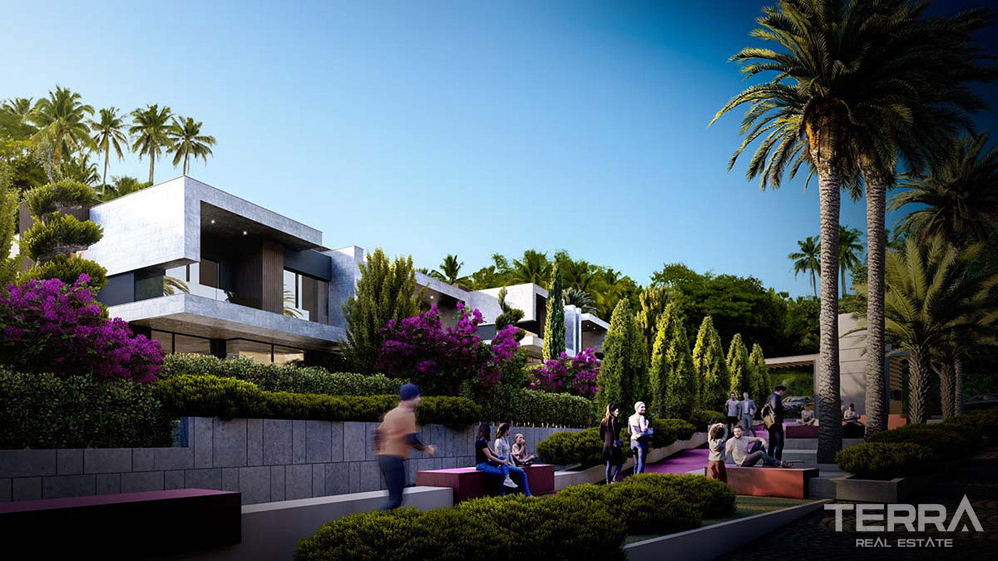 3+1 Semi-Detached Villas with Smart Home Systems in Bodrum - 82986