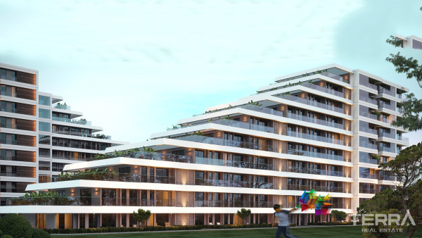 Moderne Wohnungen in einem luxuriösen Komplex in Antalya, Altıntaş