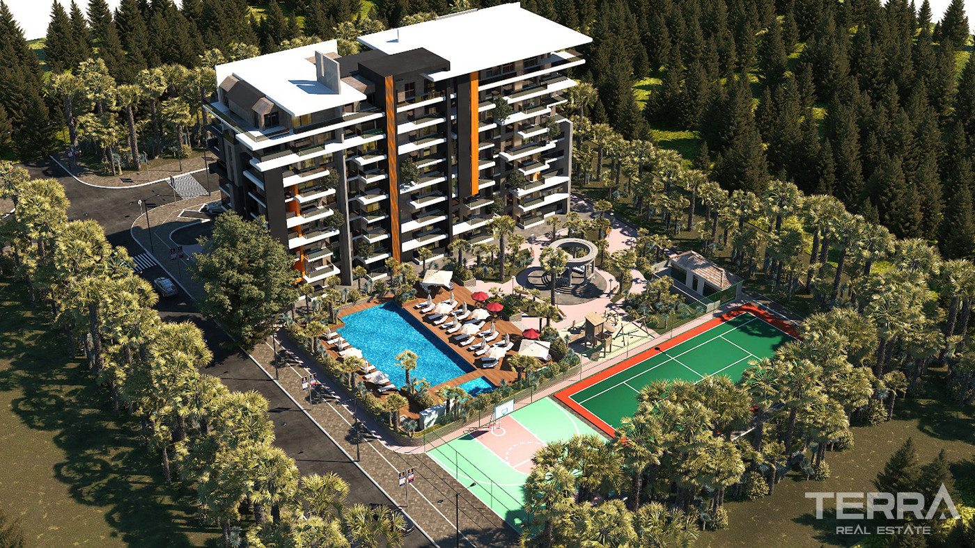 New Antalya Apartments Close to Daily Amenities in Altıntaş
