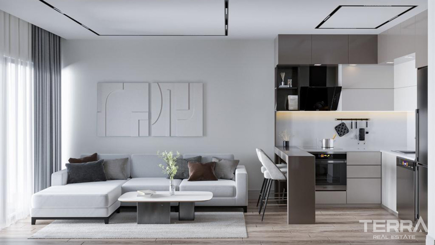 Modern 1+1 Flats Close to Daily Amenities in Kepez, Antalya - 84344
