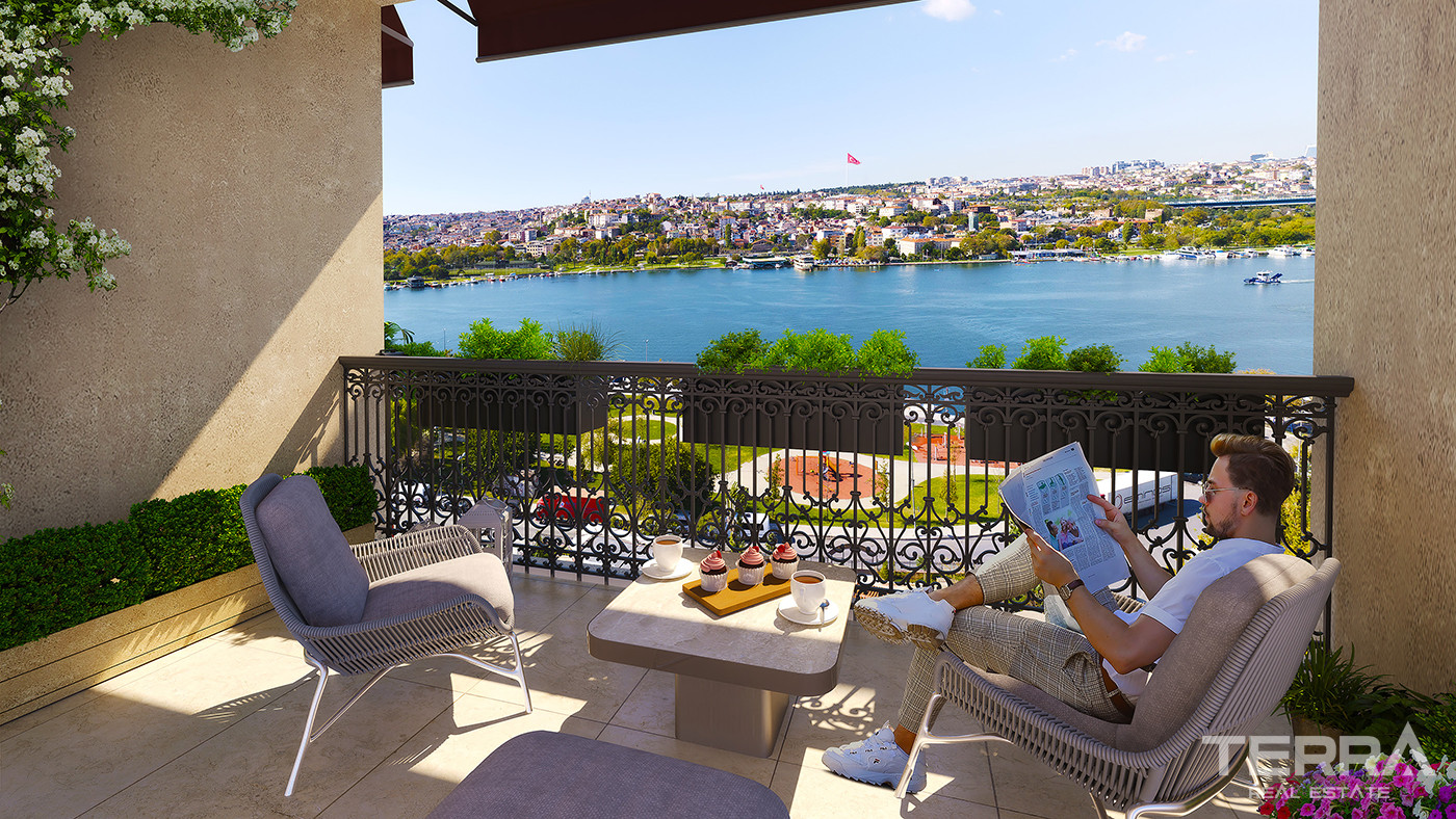Элитные квартиры с видом на залив Золотой Рог в Стамбуле