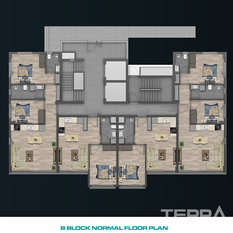 Quality Apartments Suitable for Luxurious Living in Antalya Altıntaş - 85223