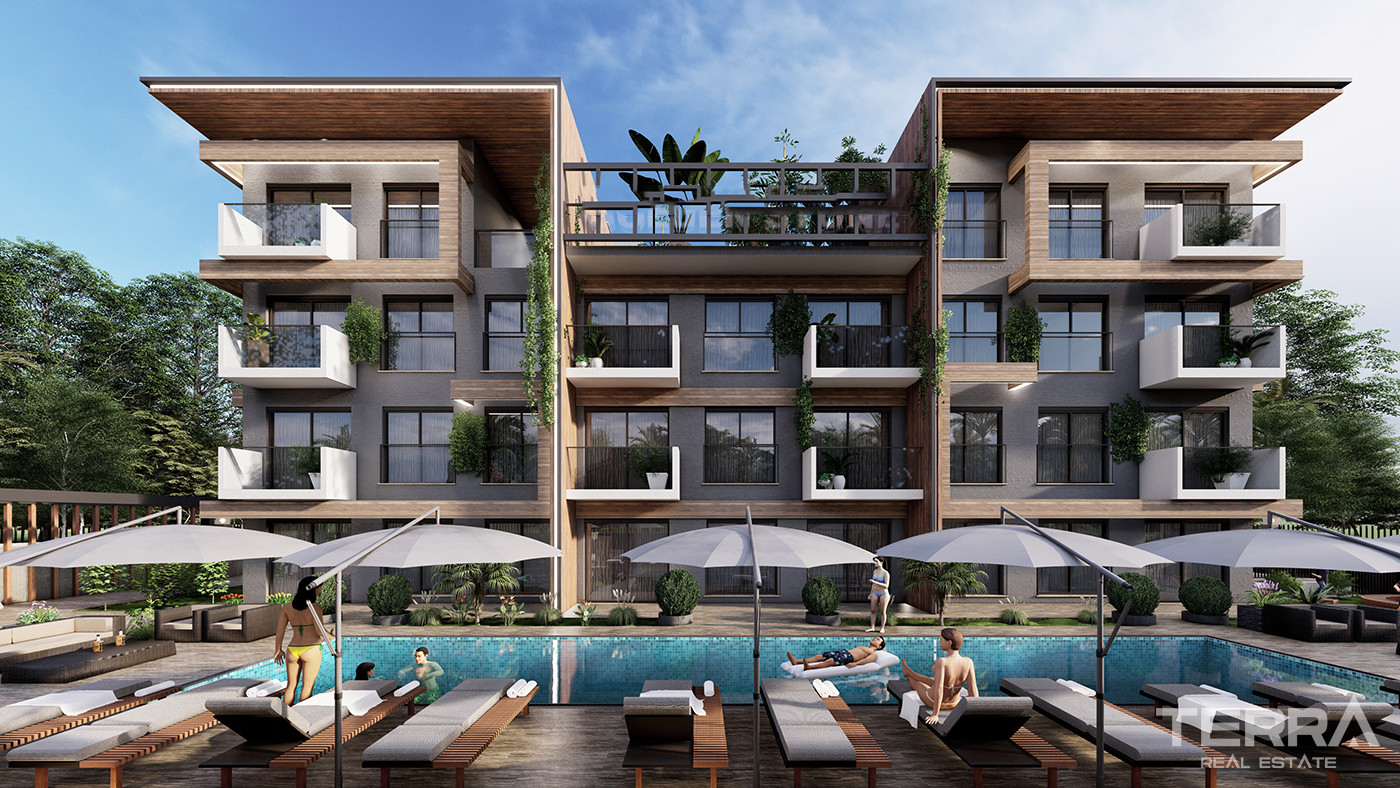 Luksusowe mieszkania z nowoczesnym wnętrzem i funkcjami w Antalyi