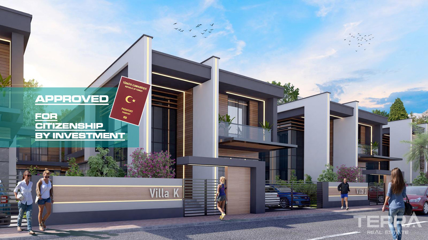Wille oferujące duże przestrzenie mieszkalne i system inteligentnego domu w Antalyi