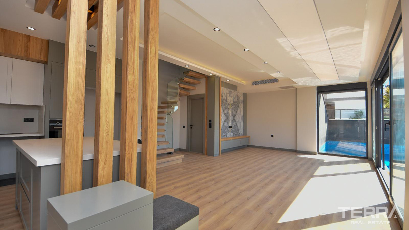 Luxurious Turnkey Triplex Villas in Antalya Kundu Near the Sea - 85643