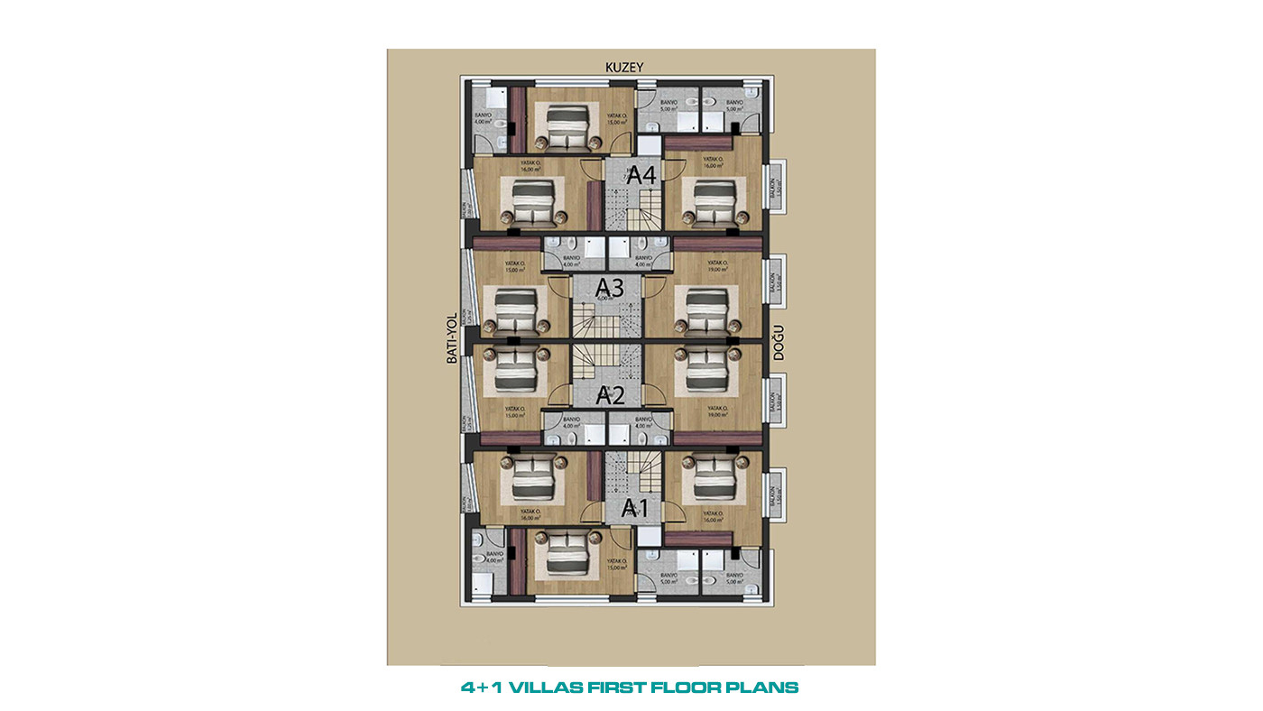 Luxurious Turnkey Triplex Villas in Antalya Kundu Near the Sea - 85649