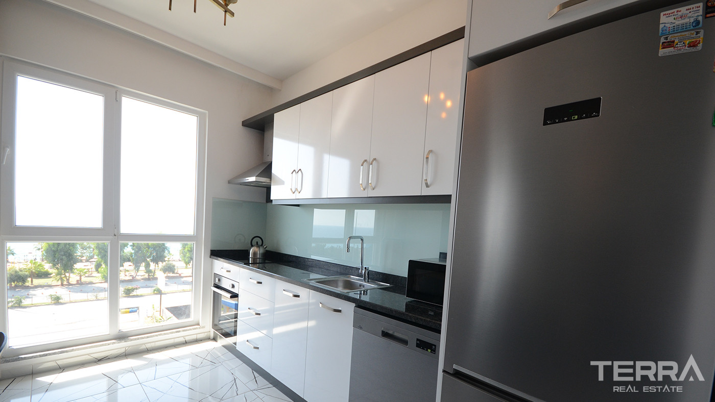 Luxury Furnished Resale Alanya Apartment with Sea View in Kargıcak - 85746