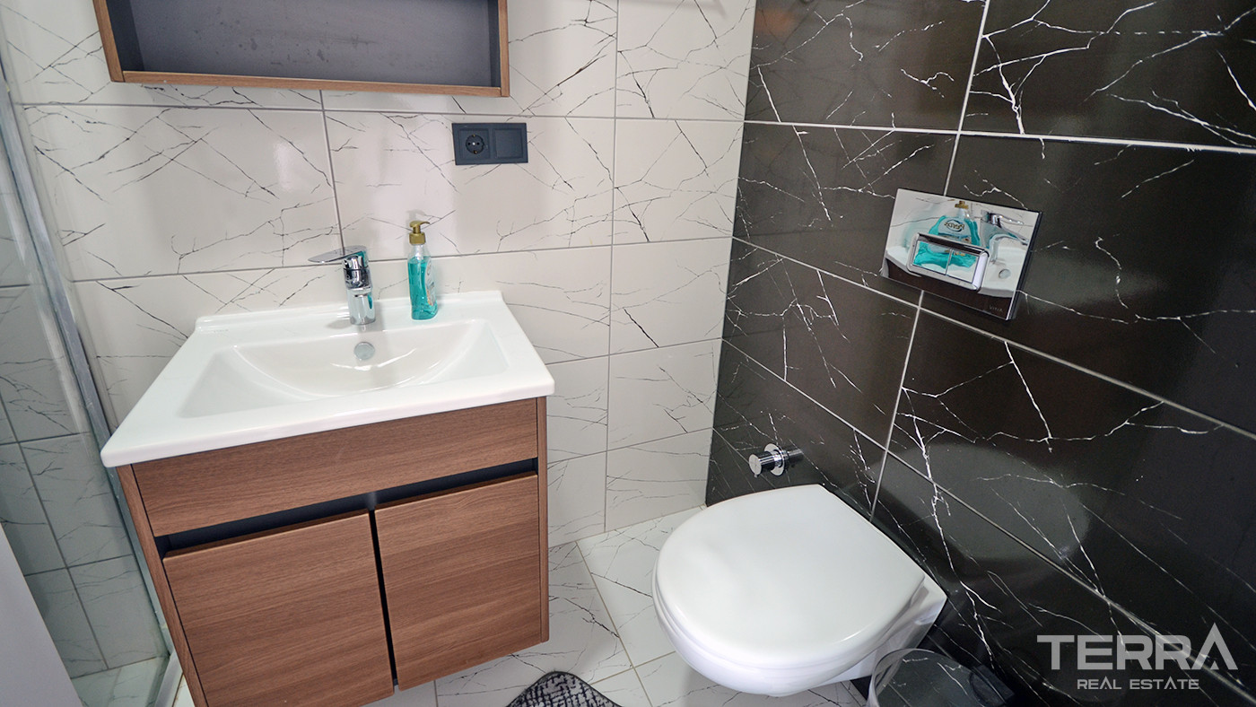 Luxury Furnished Resale Alanya Apartment with Sea View in Kargıcak - 85750
