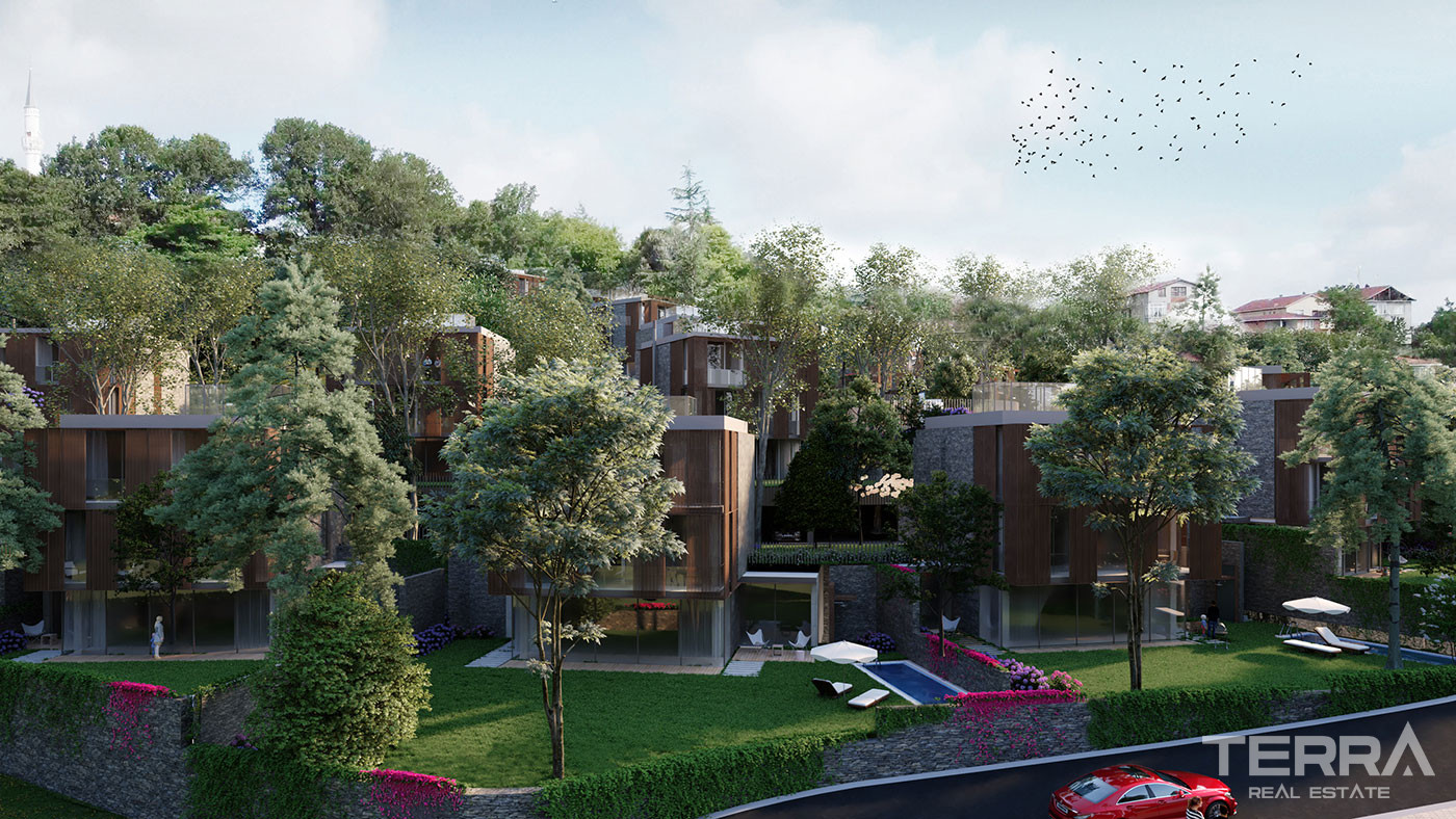 Peaceful Istanbul Villas in a Central Location Surrounded by Greenery