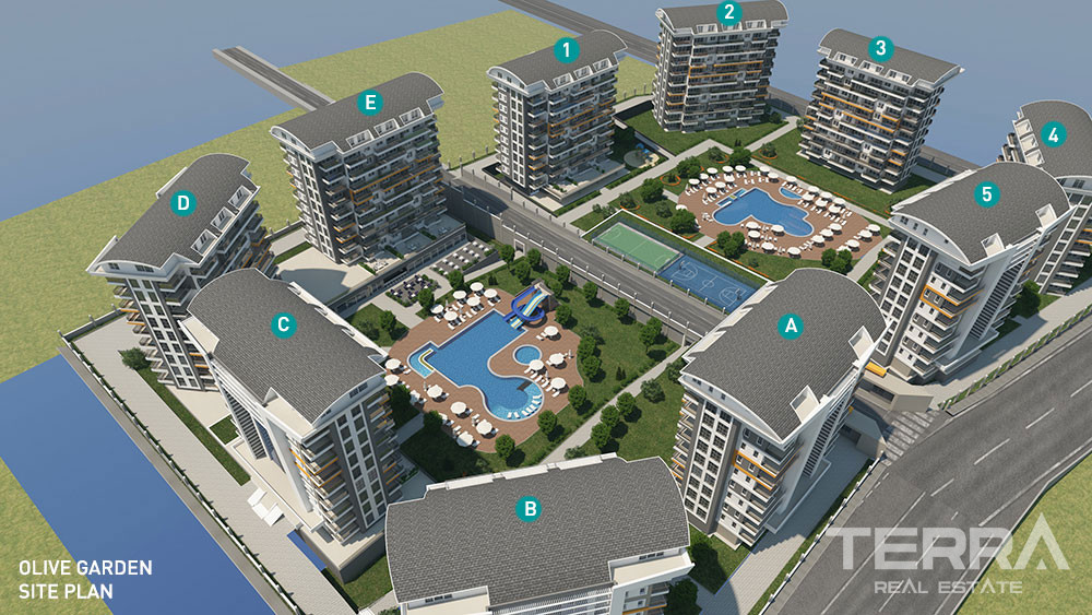 Olive Garden Apartments for Sale in Avsallar Alanya - 102176