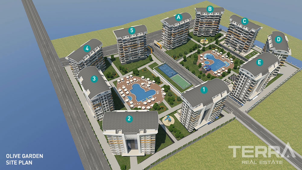 Olive Garden Apartments for Sale in Avsallar Alanya - 102177