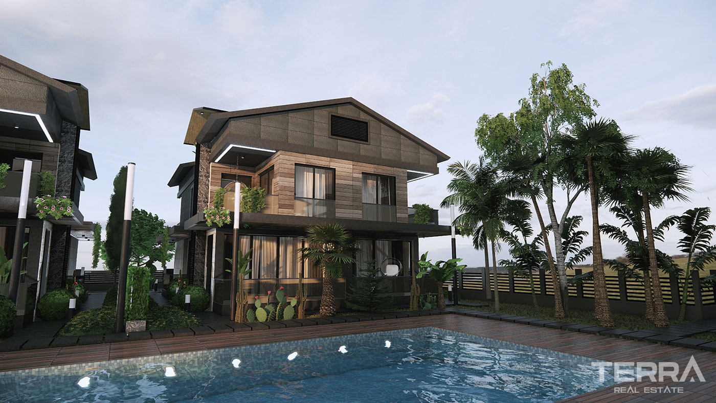 Elegant Villas Featuring Chic Designs in Döşemealtı, Antalya. - 86840