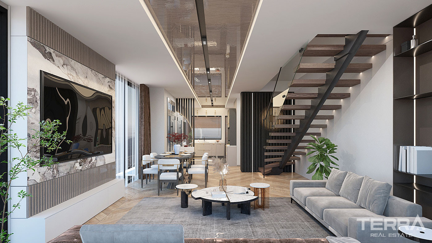 Elegant Villas Featuring Chic Designs in Döşemealtı, Antalya. - 86849