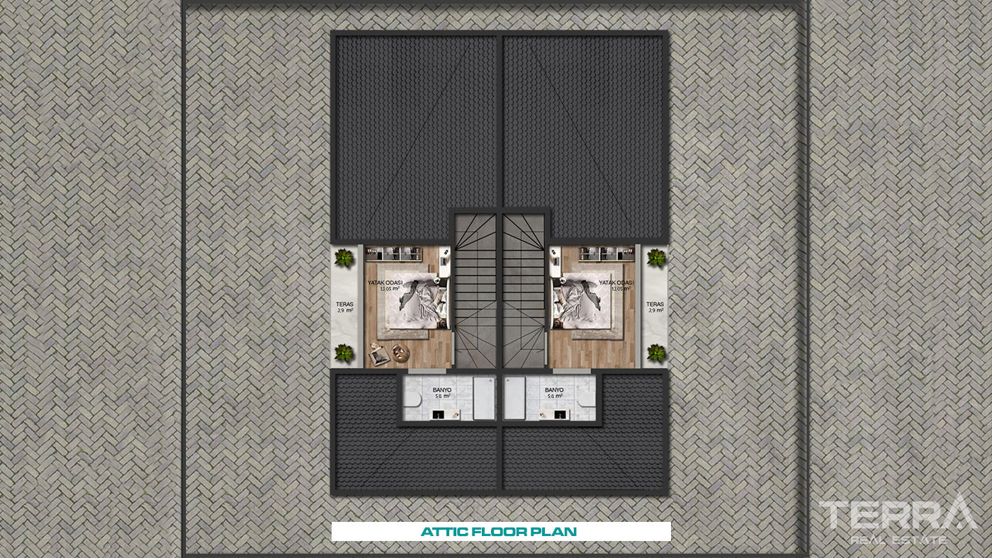 Elegant Villas Featuring Chic Designs in Döşemealtı, Antalya. - 86855
