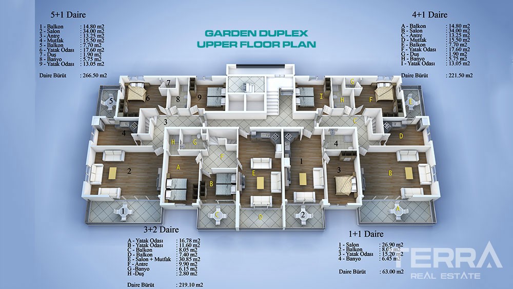 Luxuswohnungen zu verkaufen im beliebten Cickcilli, Alanya - 3862