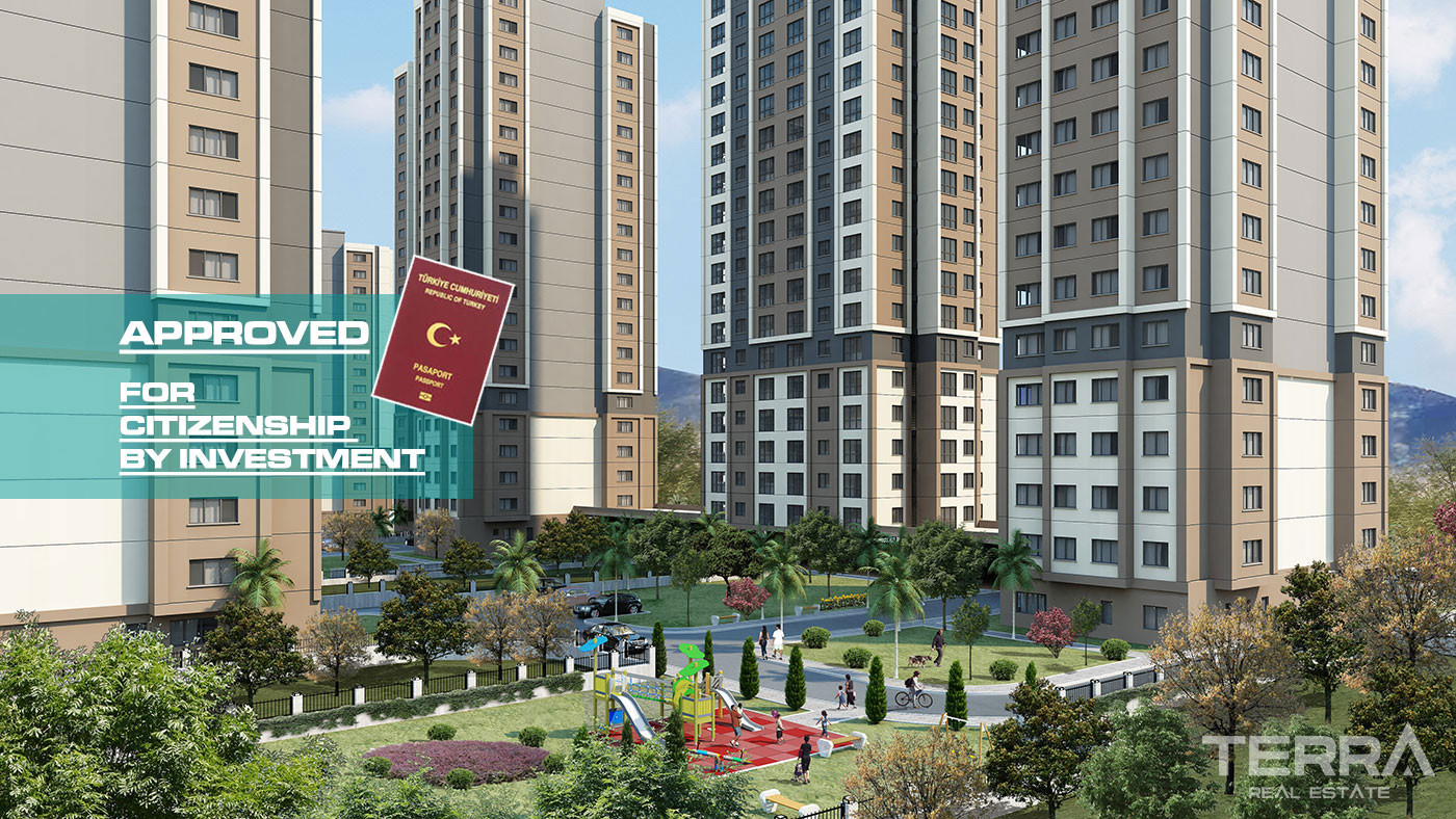 Apartments in the Center of Kartal, İstanbul, within a Large Complex