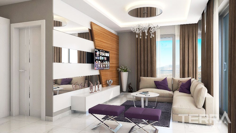 Wohnungen mit großartigem Meerblick zum Verkauf in Kestel, Alanya - 3887