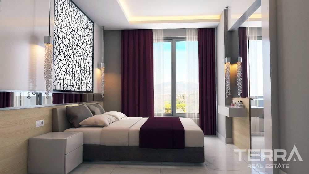 Wohnungen mit großartigem Meerblick zum Verkauf in Kestel, Alanya - 3890