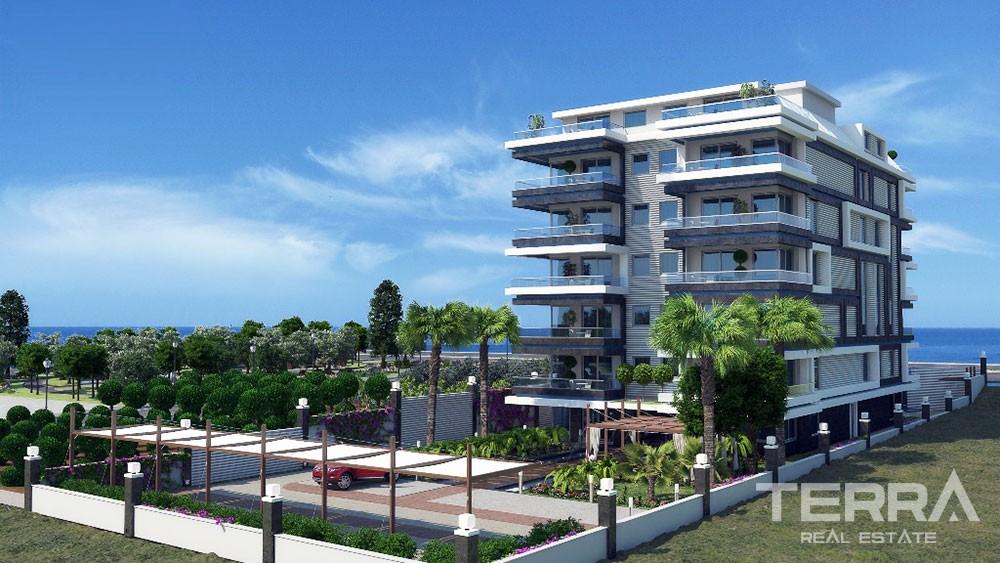 Wohnungen mit großartigem Meerblick zum Verkauf in Kestel, Alanya - 3896