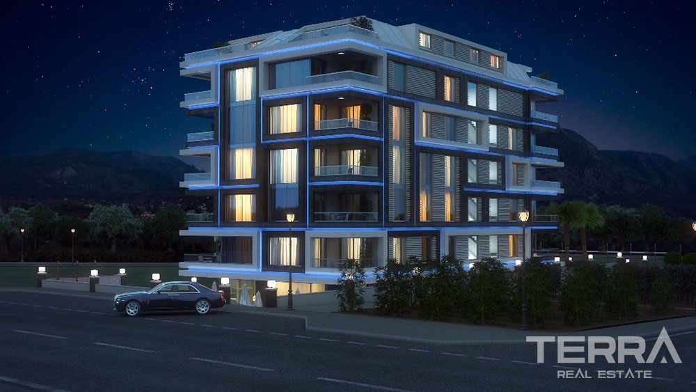 Wohnungen mit großartigem Meerblick zum Verkauf in Kestel, Alanya - 3902