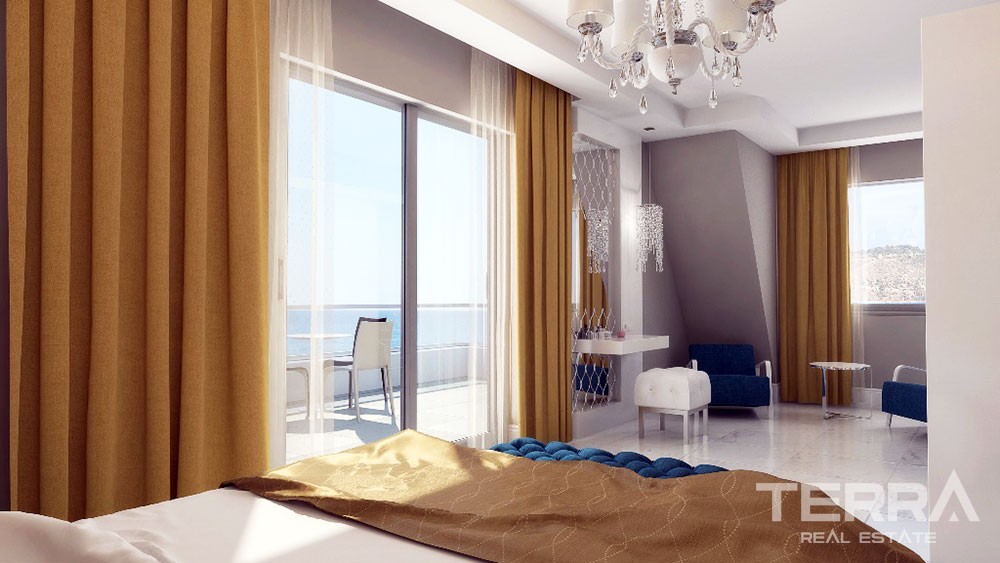 Wohnungen mit großartigem Meerblick zum Verkauf in Kestel, Alanya - 3908
